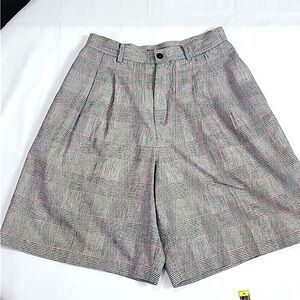 90s glen check‎ shorts
